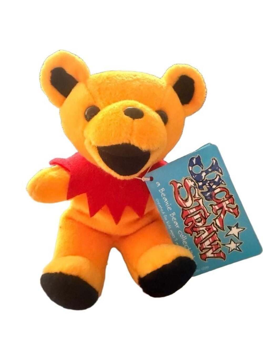 1997 Grateful Dead Jack Straw Beanie Bear Collectible Plush